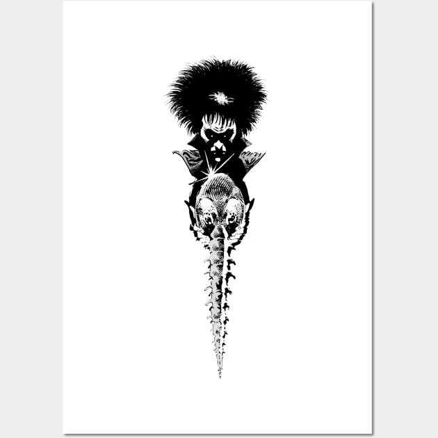 Dream's Helm (black) Wall Art by geekingink